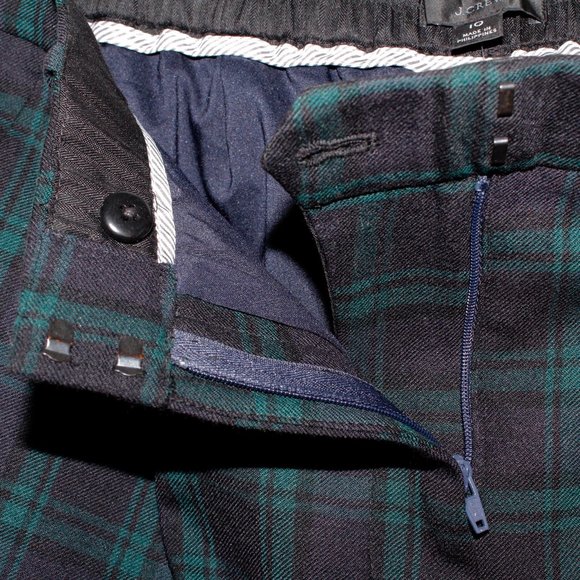 J. Crew Bi-Stretch Wool Tapered Pant in Black Watch Tartan - Picture 7 of 16